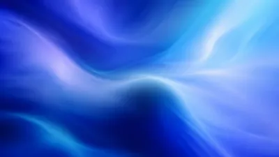 Blurred cobalt blue, periwinkle, and icy cyan fields softly converging.